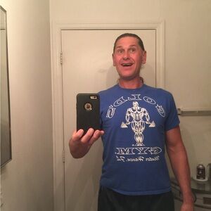 Original gold gym T-shirt from around 2007 I acquired the shirt in 2014 from